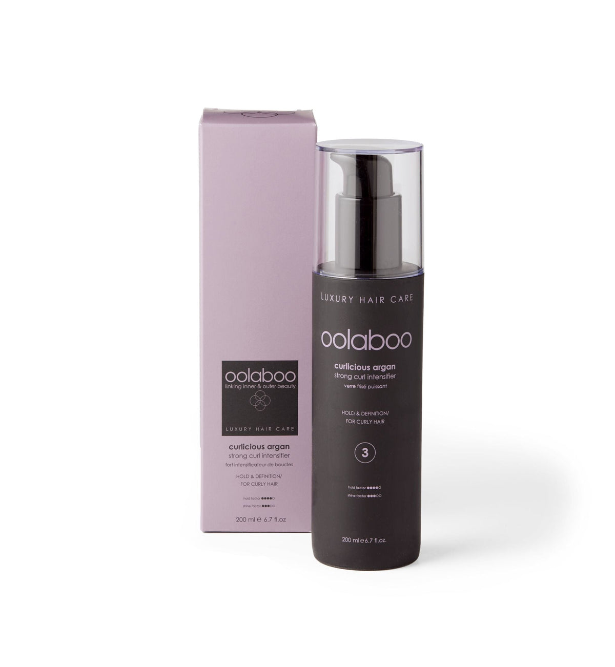 Oolaboo Curlicious Strong Curl Intensifier 200 ml flacon met doosje