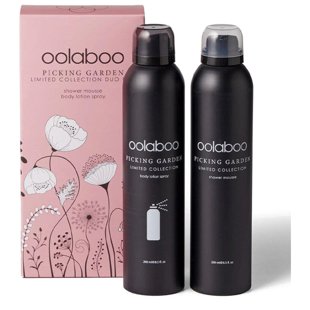 Oolaboo Picking Garden - Duo Box | Shower Mousse & Body Lotion Spray 2x200 ml