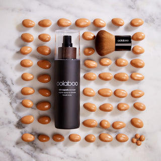 Oolaboo Skin Superb Organic Spray-on Bronzer met kwast en amandelen