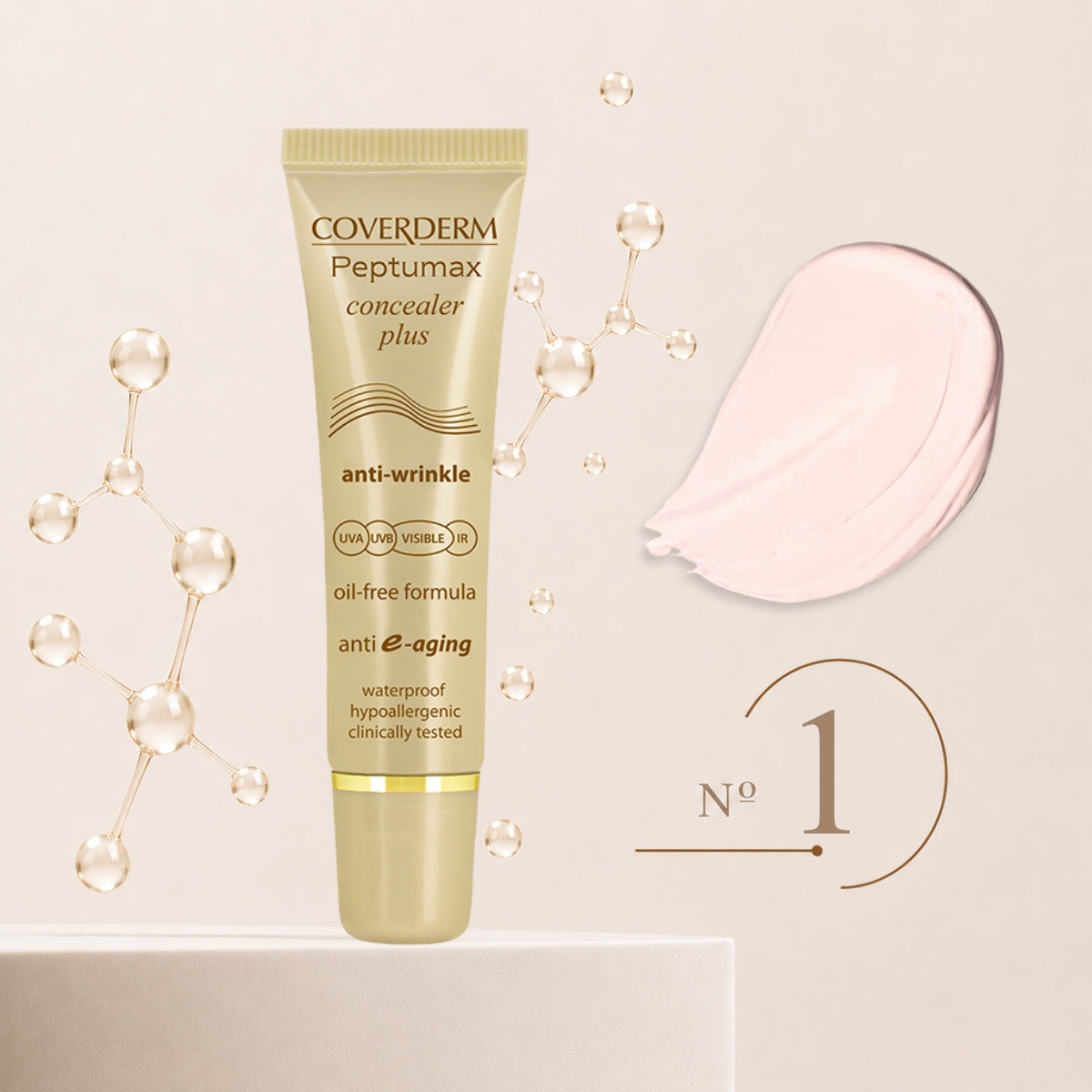 Coverderm Peptumax Concealer Plus SPF50 Peptumax 1 verpakking