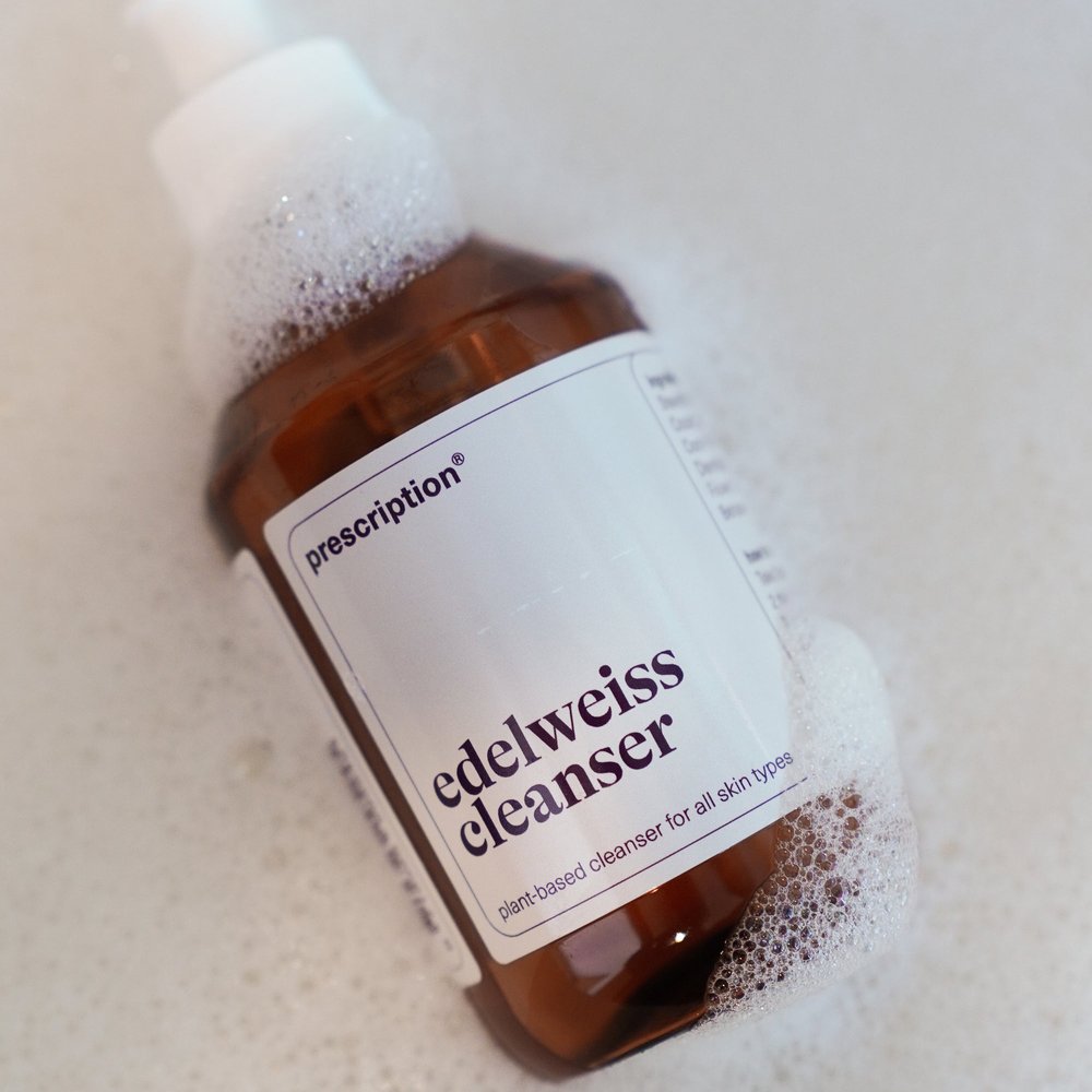 Prescription Edelweiss Cleanser 250ml flacon in zacht schuim