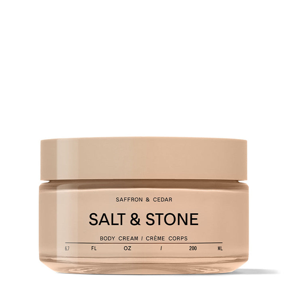 Salt & Stone Body Cream - Saffron & Cedar 200ml