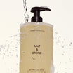 Salt & Stone Body Wash Bergamot & Hinoki flacon met spetters