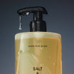 Salt & Stone Body Wash Black Rose & Oud flacon close-up