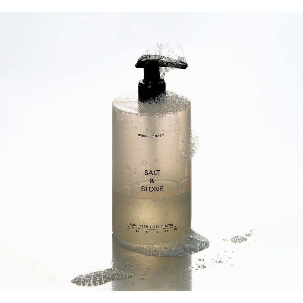 Salt & Stone Body Wash Neroli & Basil flacon