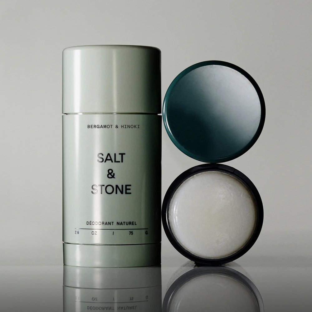 Salt & Stone Deodorant Bergamot & Hinoki Extra Strength 75gr stick met dop