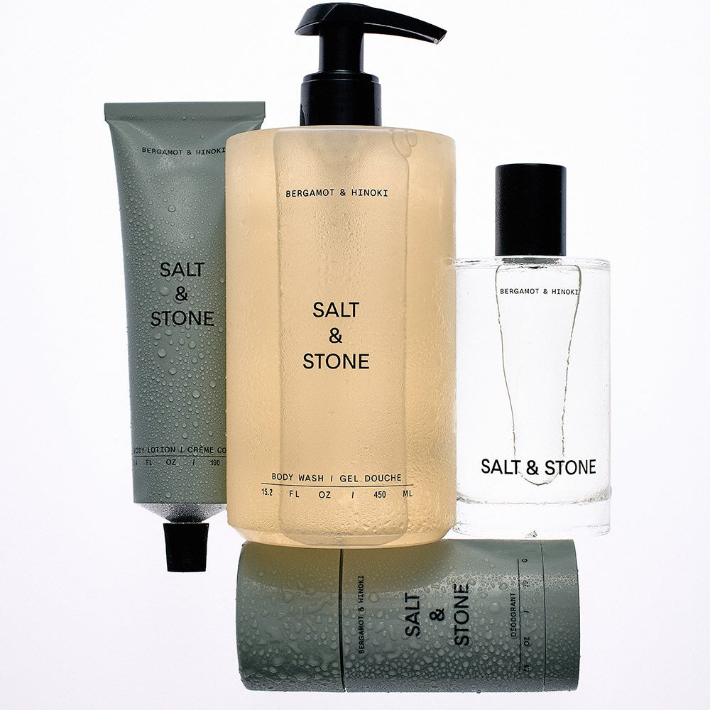 Salt & Stone Deodorant Gel Bergamot & Hinoki Sensitive 75gr met body mist