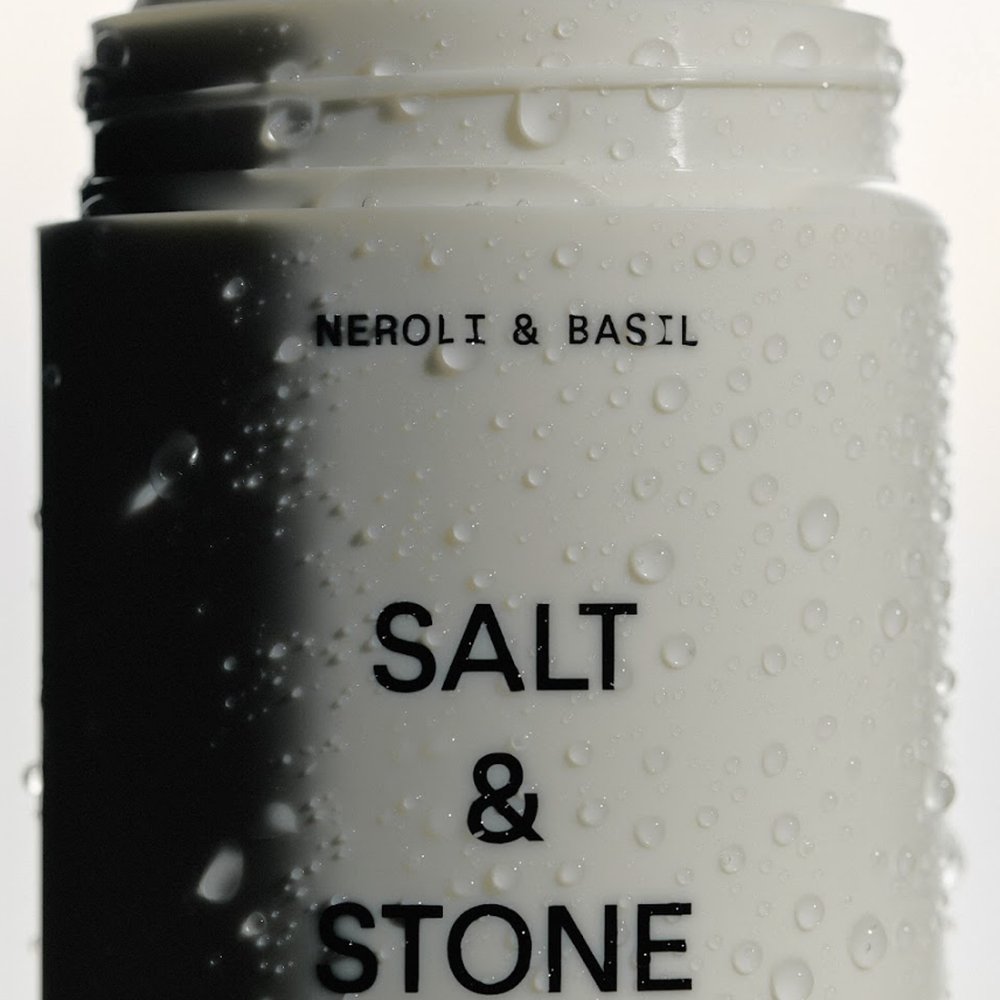 Salt & Stone Deodorant Neroli & Basil Extra Strength 75gr stick close-up