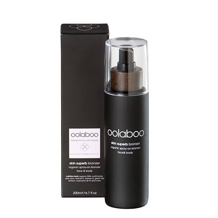 Oolaboo Skin Superb Organic Spray-on Bronzer 200ml flacon met doosje